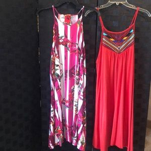 2 size XL sundress’s 1 BWT, 1 NWOT